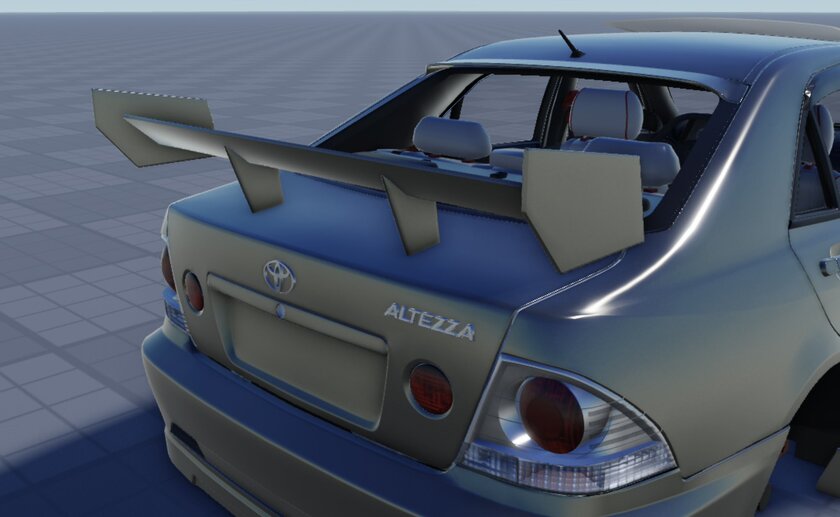 Геймер показал процесс создания фотореалистичной модели Toyota Altezza для Roblox
