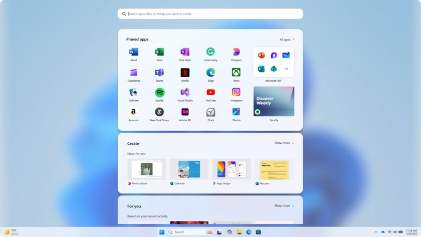 Было из чего выбрать: Microsoft показала, каким могло быть меню «Пуск» в Windows 11