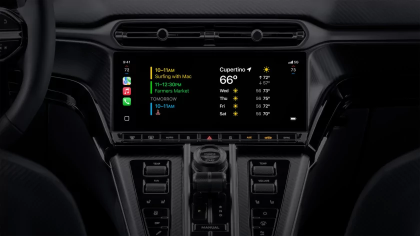 Apple представила CarPlay Ultra — когда iPhone управляет всем, от климата до тахометра