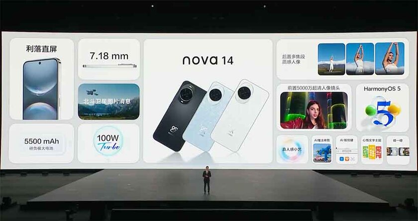 Huawei удивила дизайном: представлены смартфоны Nova 14