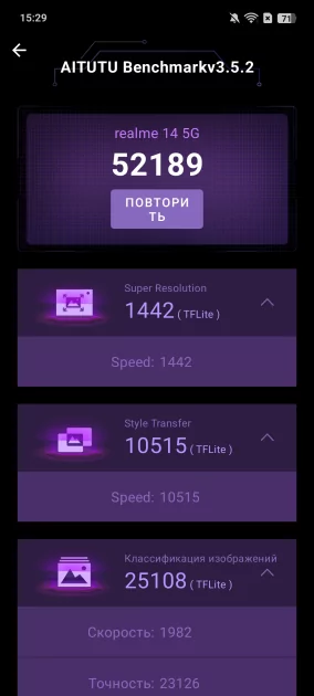 Ещё в школе я мечтал о таком телефоне! Обзор realme 14 5G — присмотритесь ко «вспышке» и начинке — Производительность. 4