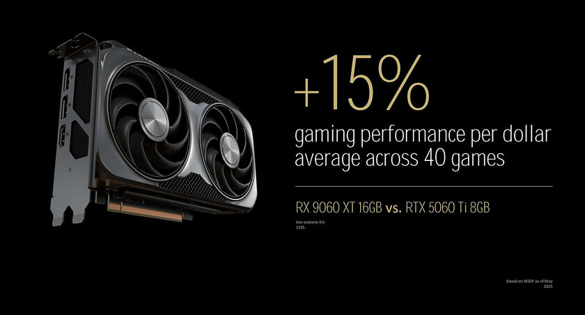AMD представила RX 9060 XT: она будет тягаться с RTX 5060 и RTX 5060 Ti