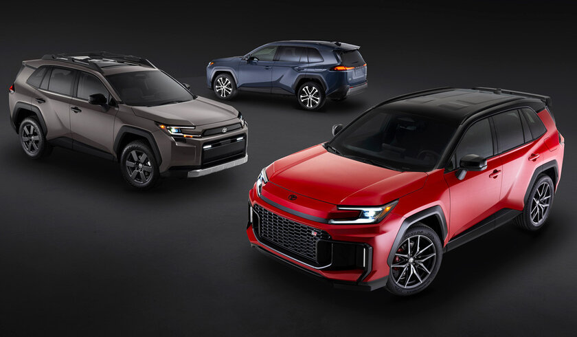 Гибрид с обновлённым интерьером: представлен кроссовер Toyota RAV4 шестого поколения