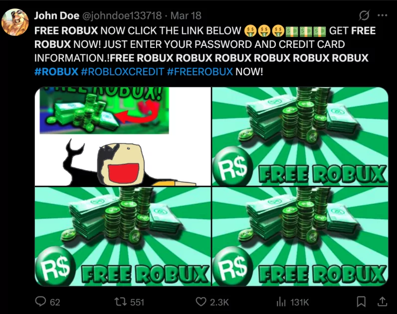Как получить бесплатные робуксы Roblox в 2025 году: 4 работающих способа — Участвуйте в конкурсах в соцсетях. 1