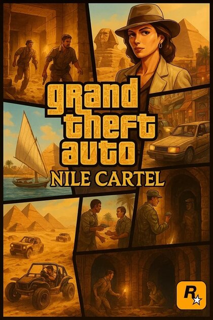 Геймер попросил ИИ нарисовать постеры GTA, если бы игра выходила не в сеттинге США
