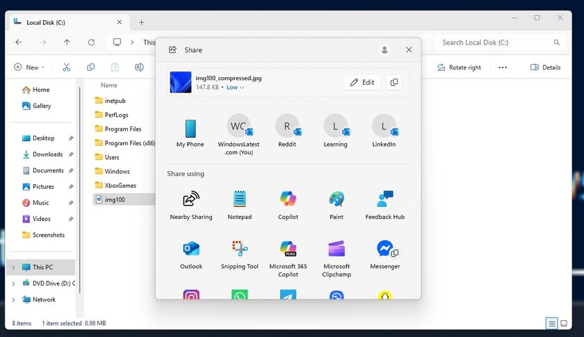 В Windows 11 появилась весьма полезная функция для работы с изображениями