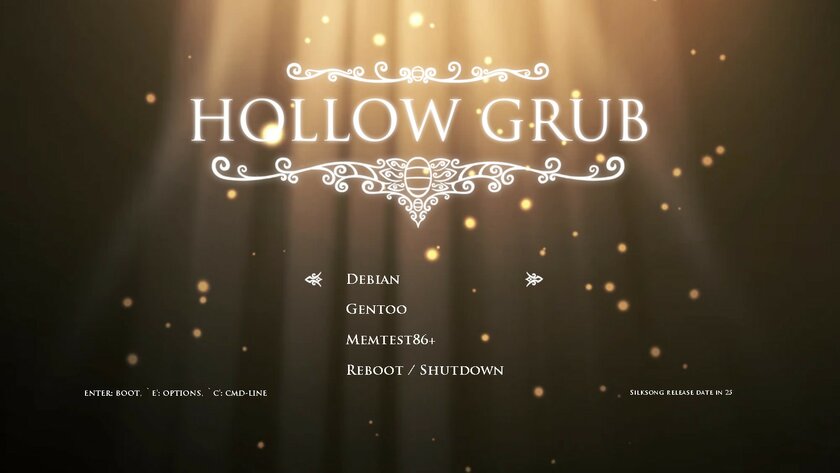 Геймер создал безумно красивые темы загрузчика Linux для фанатов Hollow Knight