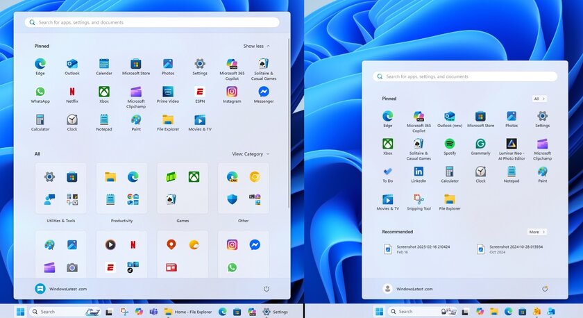 У обновлённого меню «Пуск» в Windows 11 будет одно ограничение