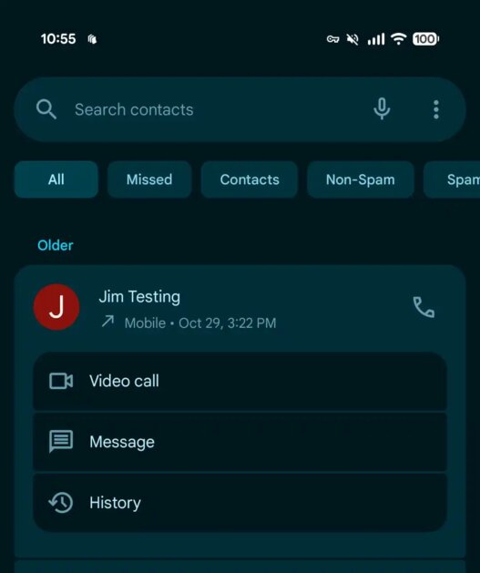 Приложение «Телефон Google» получило редизайн Material 3 Expressive: вот как это выглядит