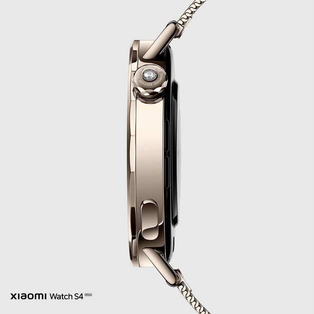 Xiaomi представила Watch S4 в размере 41 мм — сверхлёгкие золотые часы с бриллиантом
