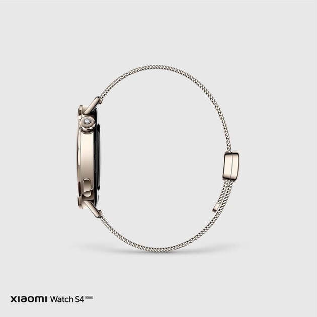 Xiaomi представила Watch S4 в размере 41 мм — сверхлёгкие золотые часы с бриллиантом