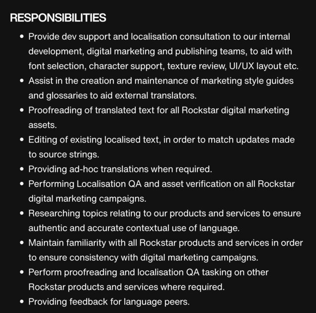 Rockstar Games ищет специалистов для подготовки маркетинговой кампании GTA 6: в том числе из России