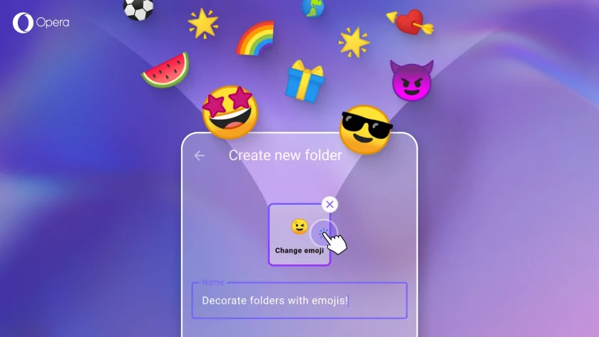 Улучшенный ИИ и папки с эмодзи: на Android вышла Opera 90