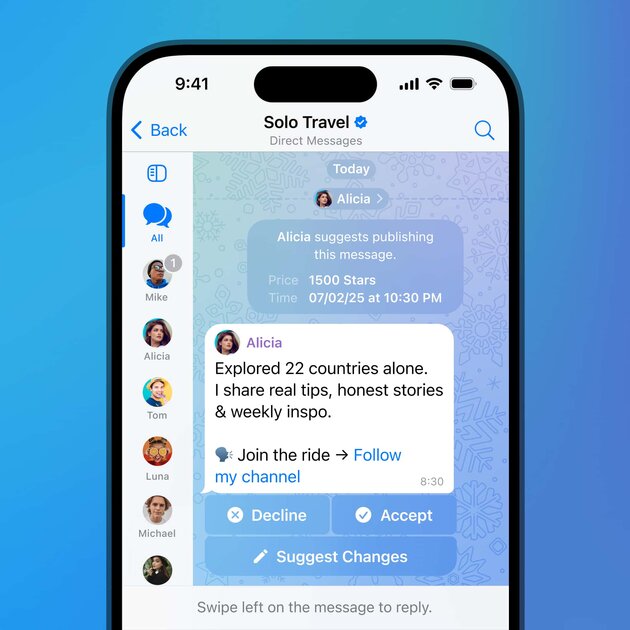 Списки задач и платная предложка: Telegram получил важный апдейт