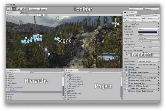 Работа в Unity3d: основы создания игр