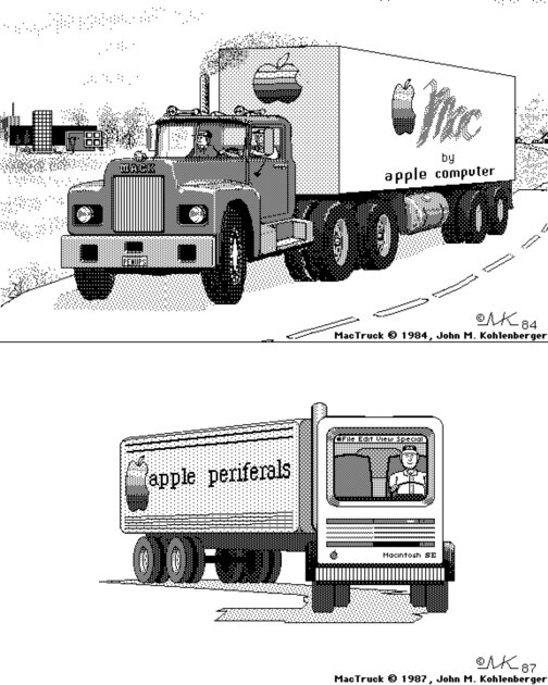 Сделанные в MacPaint арты даже спустя 40 лет смотрятся восхитительно