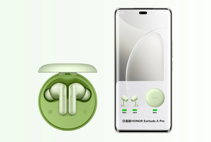 Наушники HONOR Earbuds A Pro получили шумоподавление 49 дБ и 12,4-мм драйверы. Стоят очень дёшево