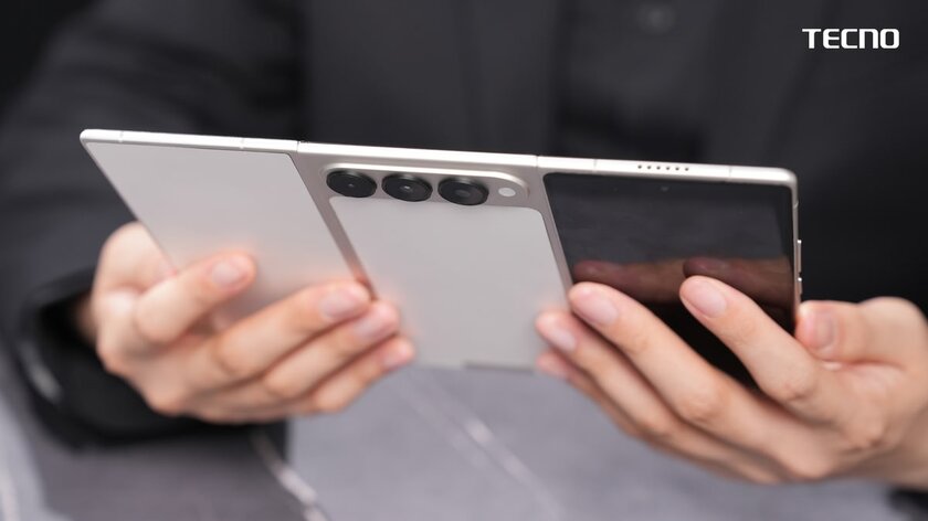 TECNO показала свою «трикладушку» Phantom Ultimate G Fold: она очень тонкая