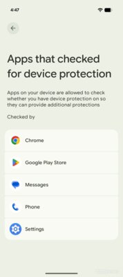 Android 16 покажет, какие приложения имеют доступ к режиму расширенной защиты