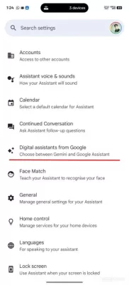 Google готовится убрать возможность выбора между Assistant и Gemini