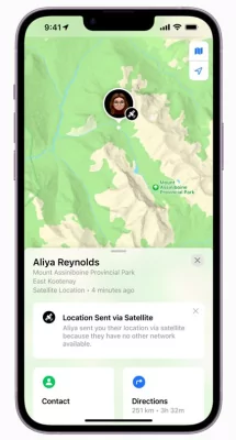 iPhone сможет отправлять фото и строить маршруты через спутниковую связь