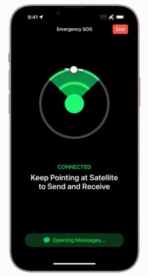 iPhone сможет отправлять фото и строить маршруты через спутниковую связь