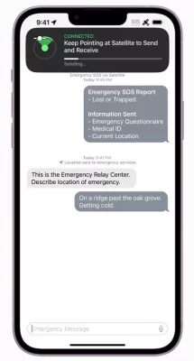 iPhone сможет отправлять фото и строить маршруты через спутниковую связь