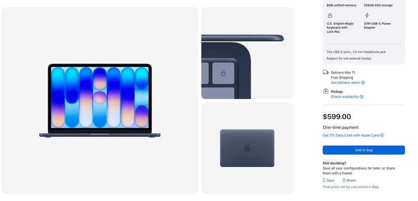 Просто напоминаем: MacBook Neo дешевле колёсиков от Mac Pro