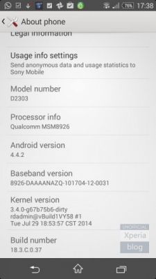 Бюджетник SONY Xperia M2 получает обновление Android 4.4.2 KitKat