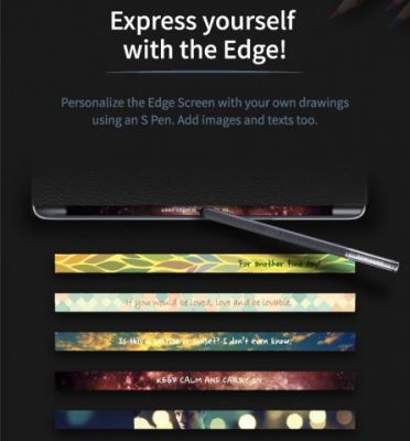 Инфографика Samsung показывает зачем нужен дополнительный экран в Galaxy Note Edge