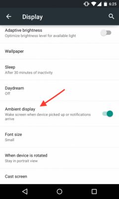 В Android 5.0 Lollipop появится аналогичная Moto Display функция — Ambient Display