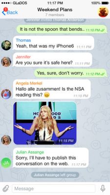 Обновленный Telegram получил поддержку никнеймов и прочее