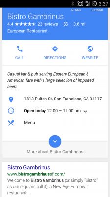 Google тестирует Material Design для мобильного веб-поиска