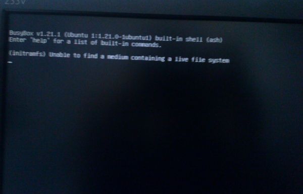 Ubuntu не хочет запускаться