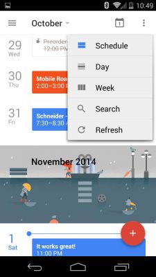 Обновленный календарь от Google стал доступен для скачивания