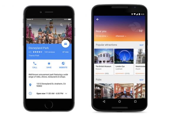 Приложения Google Maps для Android и iOS получили полный редизайн