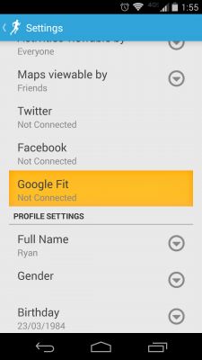RunKeeper получил обновление с поддержкой Google Fit