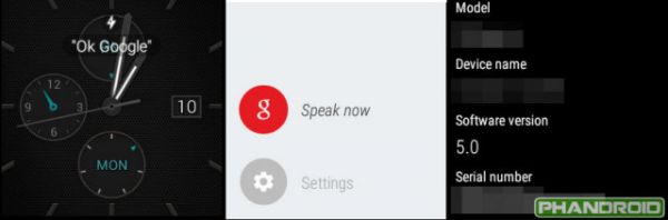 Первая информация об обновлении Android Wear 5.0 Lollipop