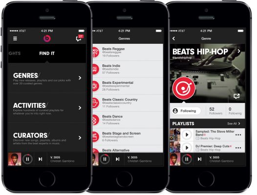 Apple добавит сервис Beats Music в стандартный набор приложений iOS