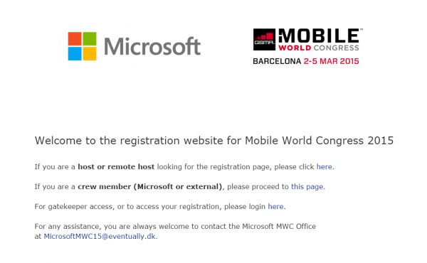 Microsoft примет участие в выставке MWC 2015
