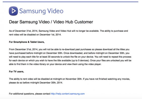 Samsung закроет некоторые свои фирменные сервисы для Android
