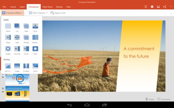 Microsoft Office Preview доступен для Android-планшетов в Google Play