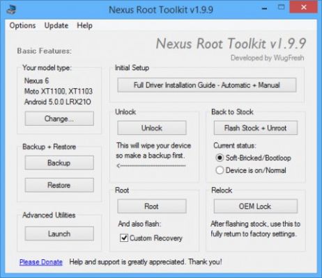 Получение Root на Motorola Nexus 6