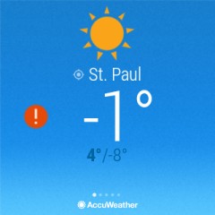 Погодный сервис AccuWeather получает поддержку Android Wear