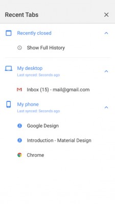 Google Chrome для iOS получил Material Design и поддержку Handoff