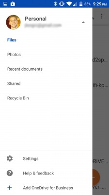 Microsoft добавила «материальный дизайн» в приложение OneDrive для Android