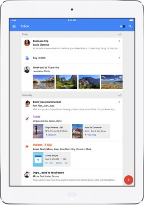 Приложение Inbox by Gmail теперь поддерживает iPad