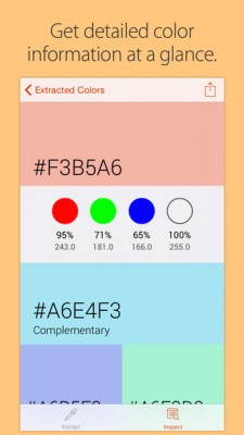 Colordrop — приложение для захвата цвета с фотографий