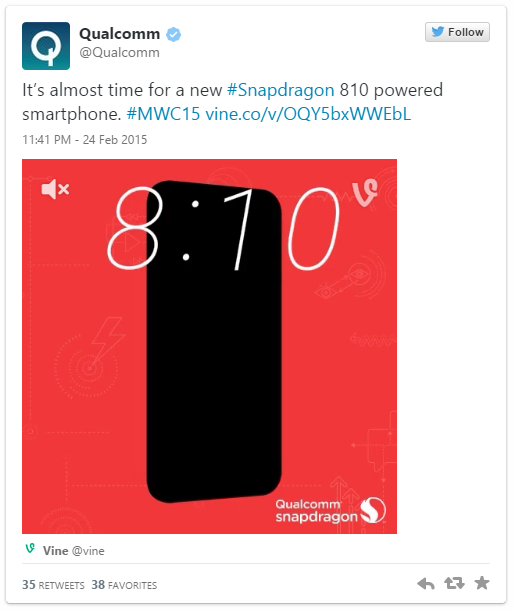 Qualcomm намекнула об установке Snapdragon 810 в HTC One (M9)