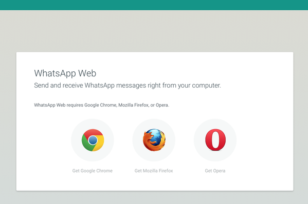 WhatsApp Web теперь доступен в Firefox и Opera